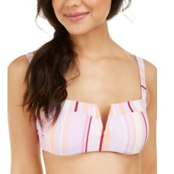 🛍3/$30 Hula Honey Juniors' Printed Swim Top - Picture 1 of 5